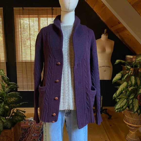 Lambswool Cardigan Vintage - Picture 1 of 7